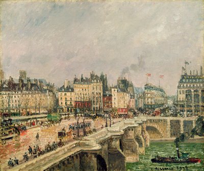 Pont Neuf, Regenstimmung, 1903 von Camille Jacob Pissarro